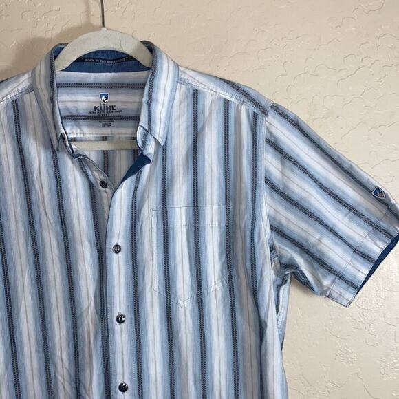 Kuhl striped short sleeve button front shirt - Picture 4 of 10